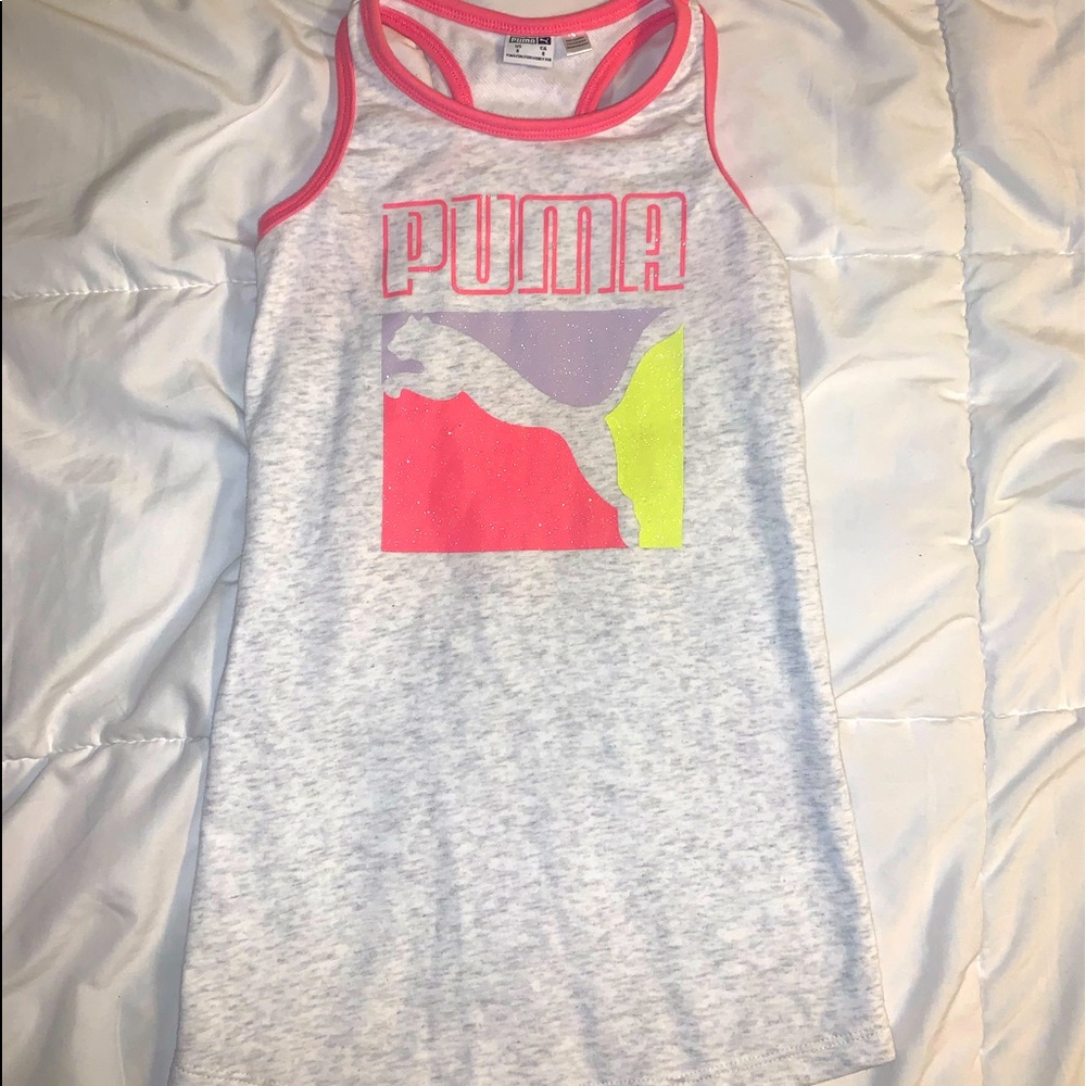 NWOT Girls PUMA Racerback Dress Swim Cover 6 S